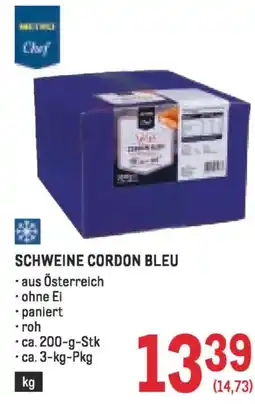 Metro Schweine cordon bleu Angebot