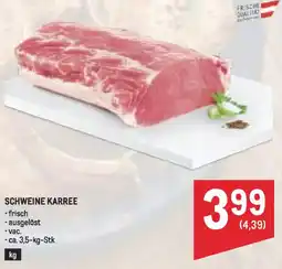 Metro Schweine karree Angebot