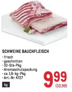 Metro Schweine bauchfleisch Angebot