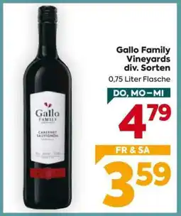 Billa Gallo Family Vineyards div. Sorten Angebot