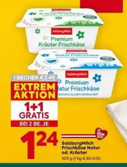 Billa Salzburgmilch Frischkäse Natur od. Kräuter Angebot
