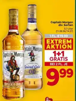 Billa Captain Morgan div. Sorten Angebot