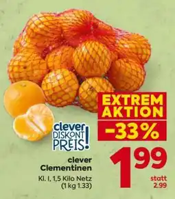 Billa clever Clementinen Angebot