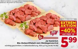 Billa Ja! Natürlich Bio-Gulaschfleisch vom Weidegenussrind Angebot