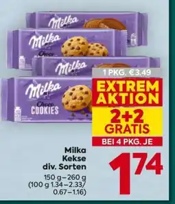 Billa Milka Kekse div. Sorten Angebot