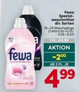 Billa Fewa Spezialwaschmittel div. Sorten Angebot