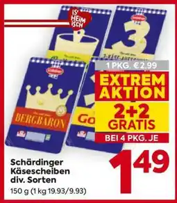Billa Schärdinger Käsescheiben div. Sorten Angebot