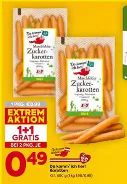 Billa Da komm’ ich her! Karotten Angebot