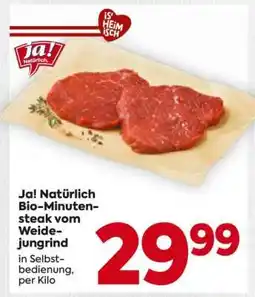 Billa Ja! Natürlich Bio-Minutensteak vom Weidejungrind° Angebot