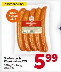 Billa Stefanitsch Käsekrainer XXL Angebot