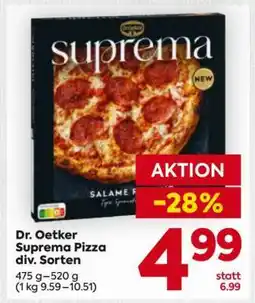 Billa Dr. Oetker Suprema Pizza div. Sorten Angebot