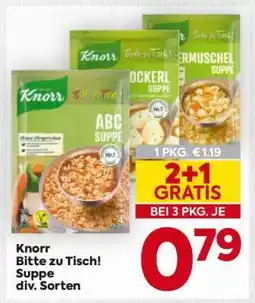 Billa Knorr Bitte zu Tisch! Suppe div. Sorten Angebot