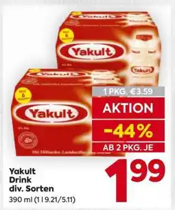 Billa Yakult Drink div. Sorten Angebot