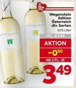 Billa Wegenstein Edition Österreich div. Sorten Angebot