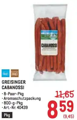 Metro Greisinger cabanossi Angebot