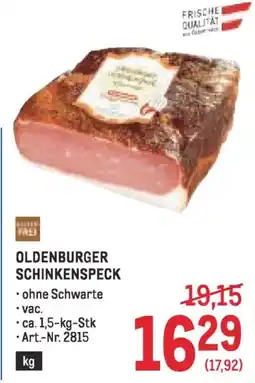 Metro Oldenburger schinkenspeck Angebot