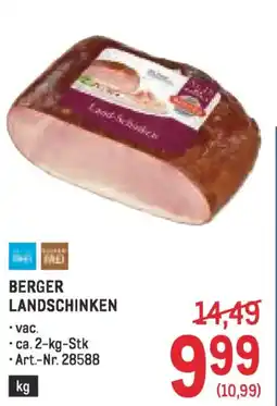 Metro Berger landschinken Angebot