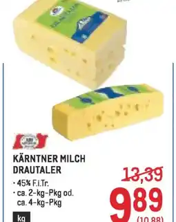 Metro Kärntner milch drautaler Angebot