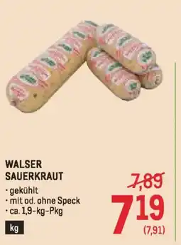 Metro Walser sauerkraut Angebot