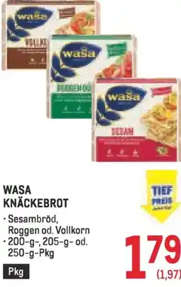 Metro Wasa knäckebrot Angebot