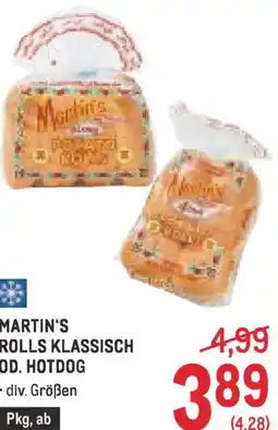 Metro Martin's rolls klassisch od. hotdog Angebot