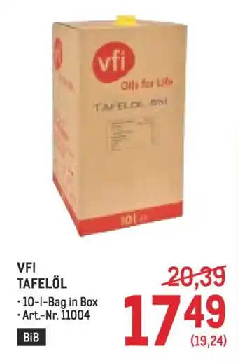 Metro Vfi tafelöl Angebot