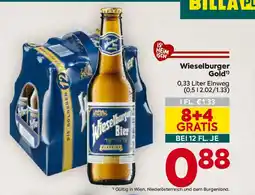 Billa Wieselburger Gold¹) Angebot