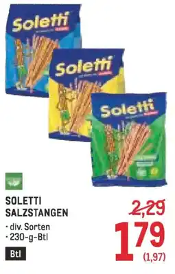 Metro SOLETTI SALZSTANGEN Angebot