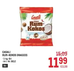 Metro CASALI RUM-KOKOS DRAGEES Angebot