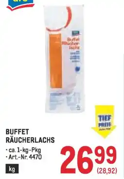 Metro BUFFET RÄUCHERLACHS Angebot
