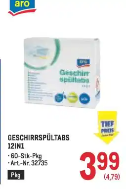 Metro GESCHIRRSPÜLTABS Angebot
