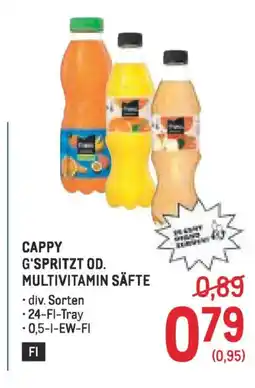 Metro CAPPY G'SPRITZT OD. MULTIVITAMIN SÄFTE Angebot