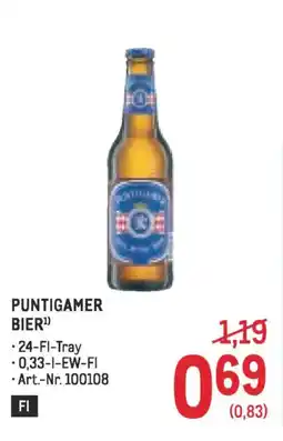 Metro PUNTIGAMER PUNTIGAMER BIER¹) Angebot