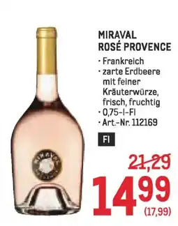 Metro MIRAVAL ROSÉ PROVENCE Angebot