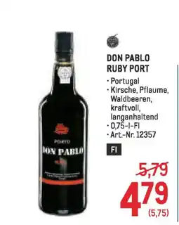 Metro DON PABLO RUBY PORT Angebot