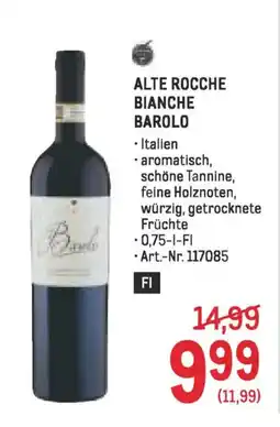 Metro ALTE ROCCHE BIANCHE BAROLO Angebot