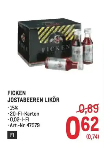 Metro FICKEN JOSTABEEREN LIKÖR Angebot