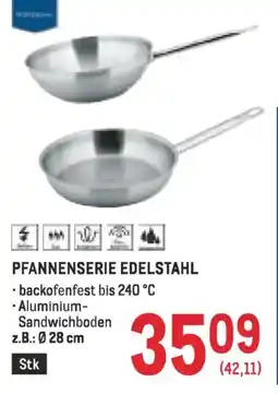Metro PFANNENSERIE EDELSTAHL Angebot