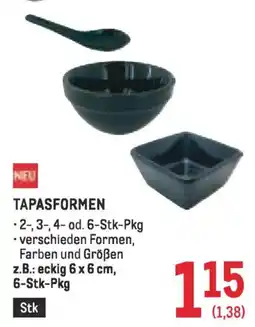 Metro TAPASFORMEN Angebot