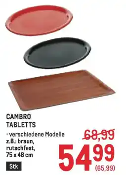 Metro Cambro tabletts Angebot