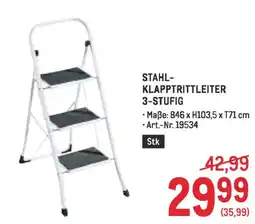 Metro Stahl- klapptrittleiter Angebot