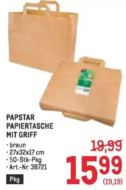 Metro Papstar papiertasche mit griff Angebot
