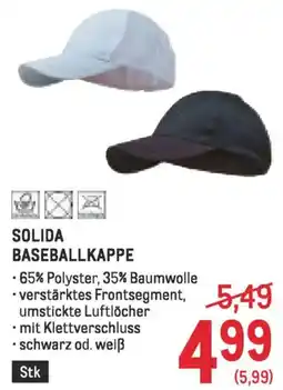 Metro Solida baseballkappe Angebot