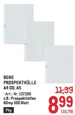 Metro Bene prospekthülle a4 Angebot
