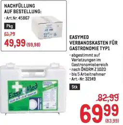 Metro Easymed verbandskasten für gastronomie typ1 Angebot