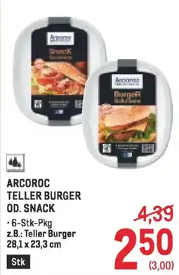 Metro Arcoroc teller burger od. snack Angebot