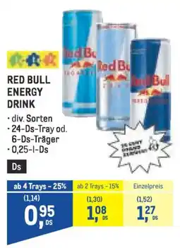Metro Red bull energy drink Angebot