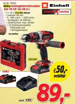 Zgonc Akku-Schlagbohrschrauber Set TE-CD 18/48 Li i Angebot