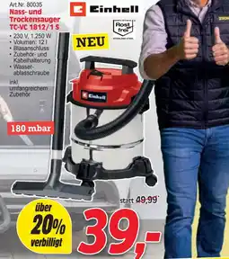 Zgonc Nass-und Trockensauger TC-VC 1812/1s Angebot