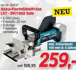 Zgonc Akku-Flachdübelfräse LXT-DPJ180Z Solo Angebot